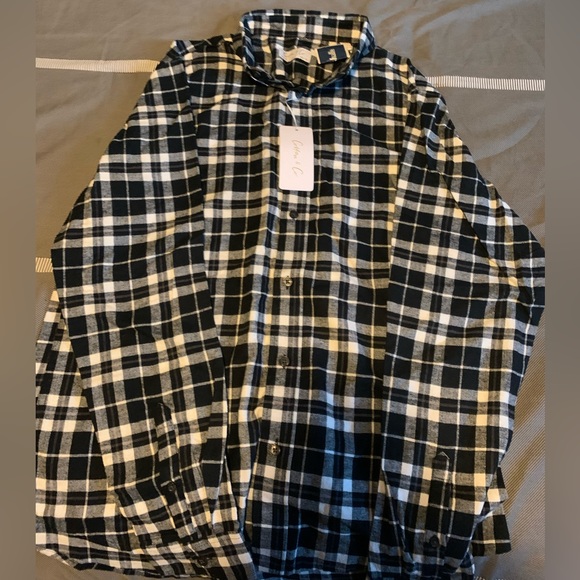Men’s small Cotton and Company button down flannel shirt - Picture 1 of 1